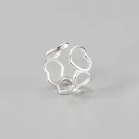 Korea S925 Sterling Silver Hollow Love Ear Bone Clip Simple No Pierced Ear Clip main image 1