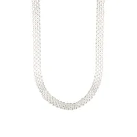 925 Sterling Silver Plating Geometric Long Necklace Necklace Choker main image 5