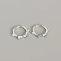 925 Sterling Silver No Inlaid Geometric Earrings sku image 1