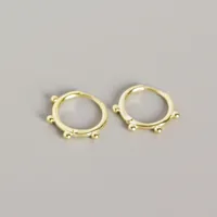 925 Sterling Silver No Inlaid Geometric Earrings sku image 2