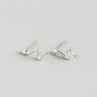925 Sterling Silver Gem Animal Earrings Ear Studs sku image 1