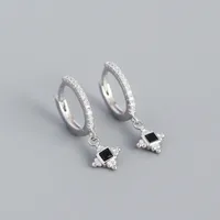 Yhe0396 European And American Foreign Trade Hot Selling S925 Silver Ins Mild Luxury Retro Earclip Earrings All-matching Silver Earrings Ear Studs sku image 1