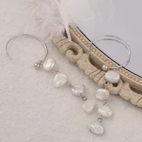 925 Sterling Silver Gem Water Droplets Earrings Ear Studs sku image 2