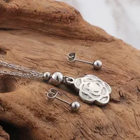 Wholesale Jewelry Flower 304 Stainless Steel main image 4