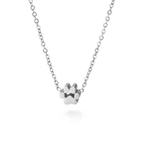 Wholesale Jewelry Simple Style Korean Style Animal Paw Print Titanium Steel 18K Gold Plated Plating Bracelets Earrings Necklace main image 5
