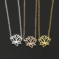 Simple Rose Gold Bracelet Stainless Steel Lotus Bracelet Wholesale main image 3