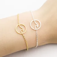 Ocean Style Hot  New Hailang Beach Pendant Bracelet Surfer Ocean Exquisite Round Bracelet main image 1