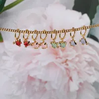 Fashion Animal Head Earrings Copper Plated Lion Puppy Cat Earrings Wholesale main image 1