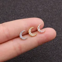 Ear Cartilage Rings & Studs Lady Moon Copper main image 1
