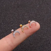 Ear Cartilage Rings & Studs Lady Moon Copper main image 2