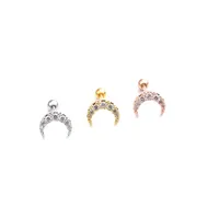 Ear Cartilage Rings & Studs Lady Moon Copper main image 5