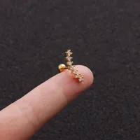 Ear Cartilage Rings & Studs Simple Style Geometric Copper main image 4