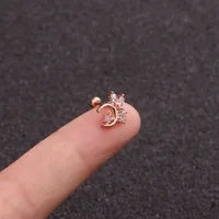 Ear Cartilage Rings & Studs Moon Copper main image 4