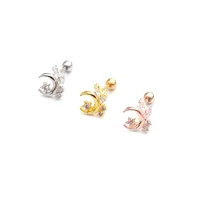Ear Cartilage Rings & Studs Moon Copper main image 5
