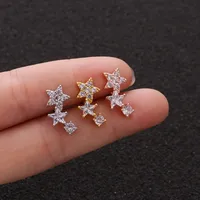 Ear Cartilage Rings & Studs Star Copper main image 1
