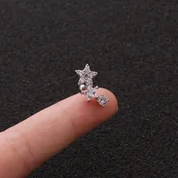 Ear Cartilage Rings & Studs Star Copper main image 2