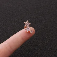 Ear Cartilage Rings & Studs Star Copper main image 3