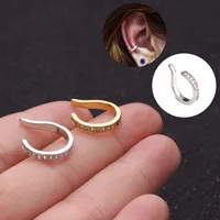 Simple Style U Shape Copper Earrings main image 1