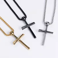 Stainless Steel 18K Gold Plated Fashion Polishing Cross main image 3