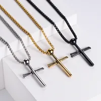 Stainless Steel 18K Gold Plated Fashion Polishing Cross main image 4