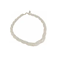 Retro Multi-layer Winding Pearl Necklace European And American Ins French Elegant Simple Choker Fashion Special-interest Clavicle Chain main image 5