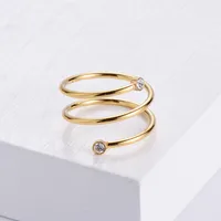 Stainless Steel 18K Gold Plated Fashion Geometric Rhinestones sku image 6