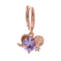 Fashion Animal Head Earrings Copper Plated Lion Puppy Cat Earrings Wholesale sku image 4