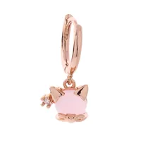 Fashion Animal Head Earrings Copper Plated Lion Puppy Cat Earrings Wholesale sku image 2