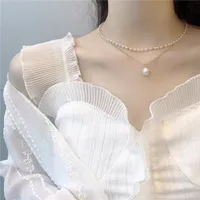 Vintage Style Water Droplets Heart Shape Artificial Pearl Alloy Women's Necklace sku image 7