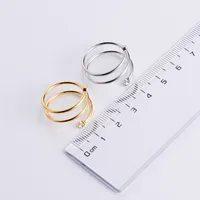 Stainless Steel 18K Gold Plated Fashion Geometric Rhinestones main image 4