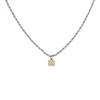 Stainless Steel 18K Gold Plated Simple Style Plating Letter Pendant Necklace main image 5