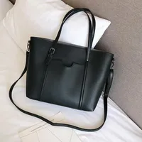 Large Pu Leather Vintage Style Tote Bag Shoulder Bag sku image 2