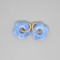 New Retro Cute Acrylic Resin Flower Earrings Cross-border Jewelry main image 3