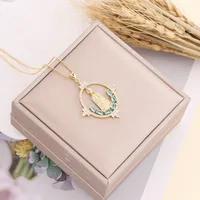 Wholesale Fashion Copper Plating 18K Gold Plated Zircon main image 3
