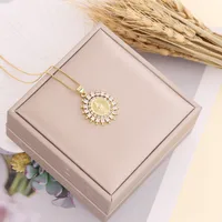 Wholesale Fashion Copper Plating 18K Gold Plated Zircon main image 5