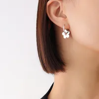 Fashion Geometric Plating 304 Stainless Steel No Inlaid 18K Gold Plated Earrings sku image 4