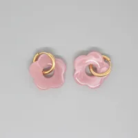 New Retro Cute Acrylic Resin Flower Earrings Cross-border Jewelry sku image 4