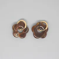 New Retro Cute Acrylic Resin Flower Earrings Cross-border Jewelry sku image 8