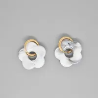 New Retro Cute Acrylic Resin Flower Earrings Cross-border Jewelry sku image 12