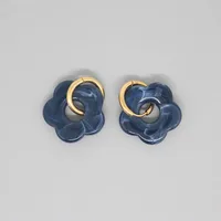 New Retro Cute Acrylic Resin Flower Earrings Cross-border Jewelry sku image 13