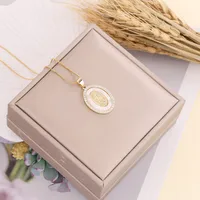 Wholesale Fashion Copper Plating 18K Gold Plated Zircon sku image 8