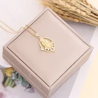 Wholesale Fashion Copper Plating 18K Gold Plated Zircon sku image 10