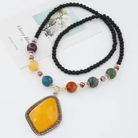 Simple Geometric Pendant Accessories Long Decorative Necklace Sweater Chain main image 2