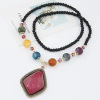 Simple Geometric Pendant Accessories Long Decorative Necklace Sweater Chain main image 1