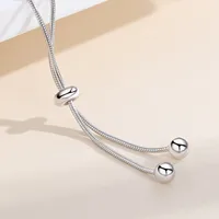Elegant Square Sterling Silver Inlay Rhinestones Drawstring Bracelets main image 4