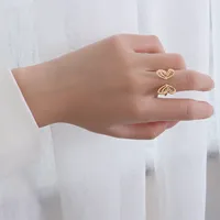 Wholesale Jewelry Fashion Geometric 304 Stainless Steel No Inlaid 18K Gold Plated Plating main image 4