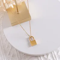 Wholesale Jewelry Fashion Geometric 304 Stainless Steel 18K Gold Plated Plating Necklace main image 3