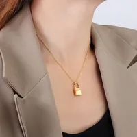 Wholesale Jewelry Fashion Geometric 304 Stainless Steel 18K Gold Plated Plating Necklace main image 4
