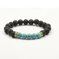 New Volcanic Stone Natural Stone Tiger Eye Stone Agate Beads Colorful Bracelets main image 4