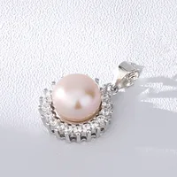 925 Sterling Silver Gem Plating Flower Rings Earrings Necklace sku image 2